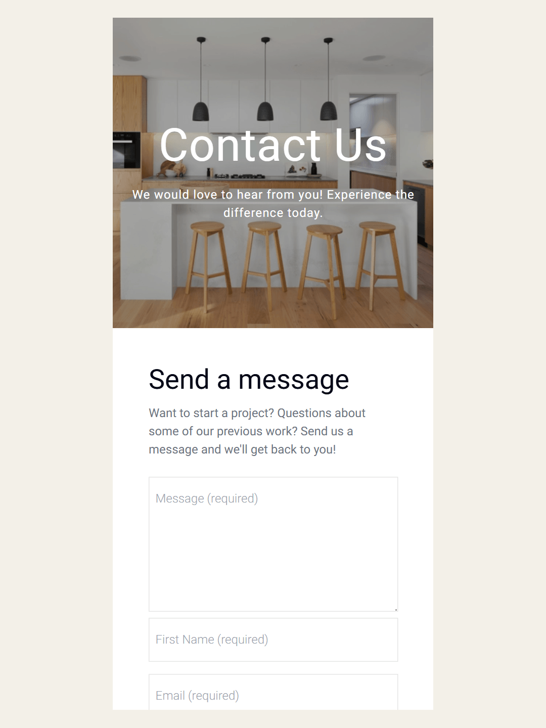 Lucky Red Contact Page