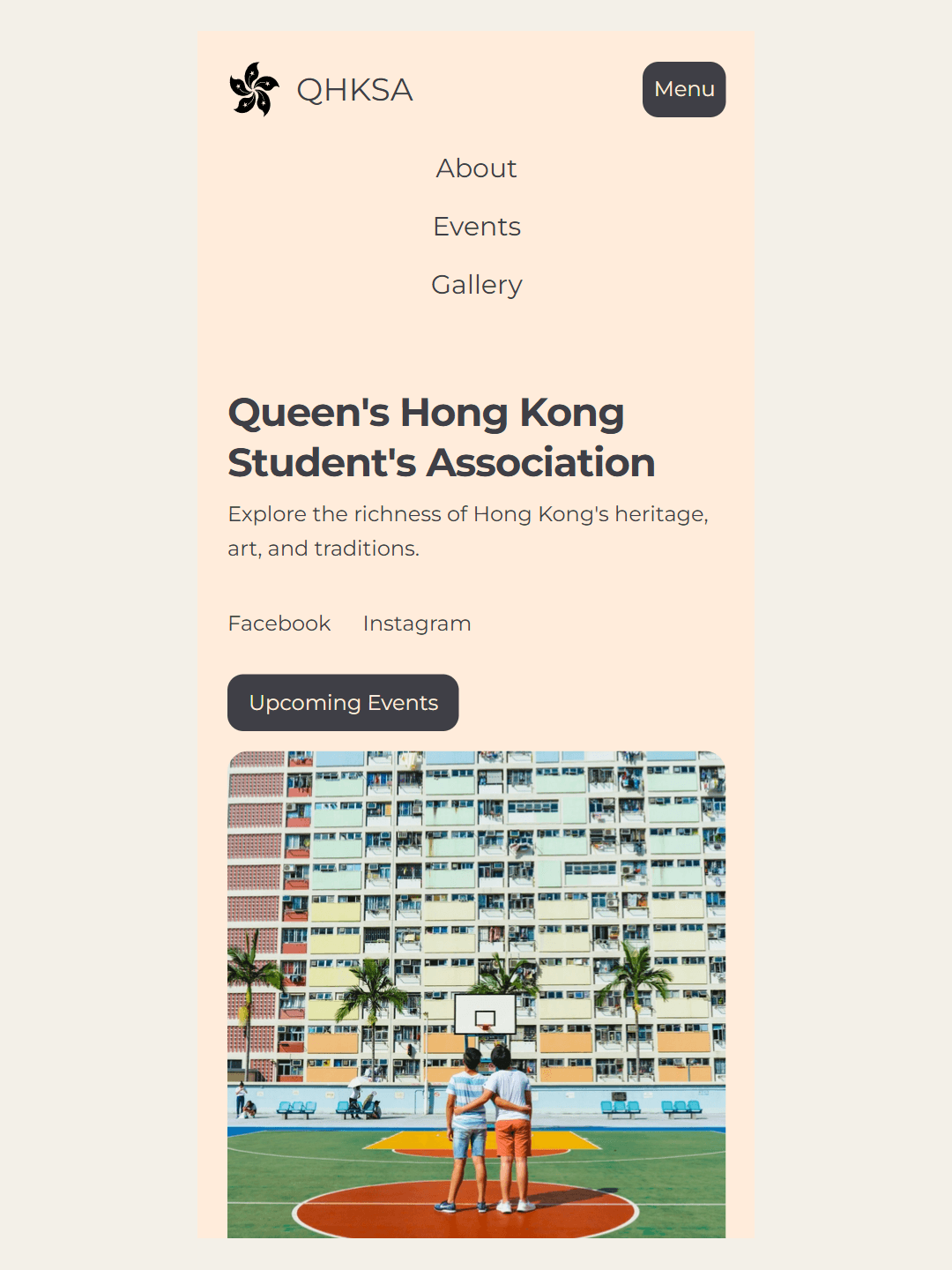 QHKSA Menu